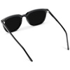 image:imageWearMe Pro Polarized Classic Retro Flat Square Unisex SunglassesBlackTriple Black Lens