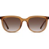 image:imageWearMe Pro Polarized Classic Retro Flat Square Unisex SunglassesBrown Pattern  Brown Lens