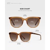 image:imageWearMe Pro Polarized Classic Retro Flat Square Unisex SunglassesBrown Pattern  Brown Lens