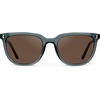 image:imageWearMe Pro Polarized Classic Retro Flat Square Unisex SunglassesCrystal Stone BlueBrown Lens