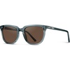 image:imageWearMe Pro Polarized Classic Retro Flat Square Unisex SunglassesCrystal Stone BlueBrown Lens