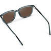 image:imageWearMe Pro Polarized Classic Retro Flat Square Unisex SunglassesCrystal Stone BlueBrown Lens