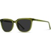 image:imageWearMe Pro Polarized Classic Retro Flat Square Unisex SunglassesEmerald Green Frame  Black Lens