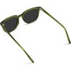 image:imageWearMe Pro Polarized Classic Retro Flat Square Unisex SunglassesEmerald Green Frame  Black Lens