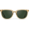 image:imageWearMe Pro Polarized Classic Retro Flat Square Unisex SunglassesTransparent Yellow  Smoke Green