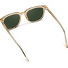 image:imageWearMe Pro Polarized Classic Retro Flat Square Unisex SunglassesTransparent Yellow  Smoke Green