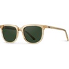 image:imageWearMe Pro Polarized Classic Retro Flat Square Unisex SunglassesTransparent Yellow  Smoke Green