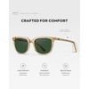 image:imageWearMe Pro Polarized Classic Retro Flat Square Unisex SunglassesTransparent Yellow  Smoke Green