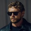 image:imageWearMe Pro Polarized Modern Aviator OneBridge Square Mens SunglassesBlack  Triple Black Lens