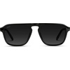 image:imageWearMe Pro Polarized Modern Aviator OneBridge Square Mens SunglassesBlack Beige Tortoise  Black Lens