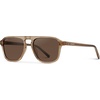 image:imageWearMe Pro Polarized Modern Aviator OneBridge Square Mens SunglassesCrystal Brown  Brown Lens