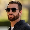 image:imageWearMe Pro Polarized Modern Aviator OneBridge Square Mens SunglassesDenim Blue  Black Lens