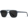 image:imageWearMe Pro Polarized Modern Aviator OneBridge Square Mens SunglassesDenim Blue  Black Lens