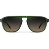 image:imageWearMe Pro Polarized Modern Aviator OneBridge Square Mens SunglassesJade Green  Grey Brown Gradient Lens
