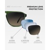 image:imageWearMe Pro Polarized Modern Aviator OneBridge Square Mens SunglassesJade Green  Grey Brown Gradient Lens