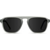 image:imageWearMe Pro Polarized Modern Aviator OneBridge Square Mens SunglassesMoon Rock Grey  Black Lens