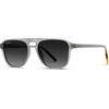 image:imageWearMe Pro Polarized Modern Aviator OneBridge Square Mens SunglassesMoon Rock Grey  Black Lens