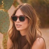 image:imageWearMe Pro Polarized Square Sunglasses for Women Featuring an Oversized Thick Frame and Lenses with UV ProtectionBrown Matte  Black Lens