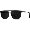 image:imageWearMe Pro Premium Polarized Double Bar Sunglasses for Men and Women UVA and UVBBlack Frame  Black Lens