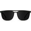 image:imageWearMe Pro Premium Polarized Double Bar Sunglasses for Men and Women UVA and UVBBlack Frame  Black Lens