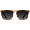 image:imageWearMe Pro Premium Polarized Double Bar Sunglasses for Men and Women UVA and UVBCrystal Brown Frame  Gradient Black Lens