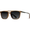 image:imageWearMe Pro Premium Polarized Double Bar Sunglasses for Men and Women UVA and UVBCrystal Brown Frame  Gradient Black Lens