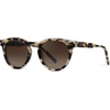 image:imageWearMe Pro Round Polarized Sunglasses for Women  Retro Classic UV400 Protection for Driving amp Everyday WearBeige Tortoise  Brown Gradient Lens