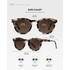 image:imageWearMe Pro Round Polarized Sunglasses for Women  Retro Classic UV400 Protection for Driving amp Everyday WearBeige Tortoise  Brown Gradient Lens