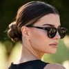 image:imageWearMe Pro Round Polarized Sunglasses for Women  Retro Classic UV400 Protection for Driving amp Everyday WearBlack Frame  Smoke Lens