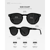 image:imageWearMe Pro Round Polarized Sunglasses for Women  Retro Classic UV400 Protection for Driving amp Everyday WearBlack Frame  Smoke Lens