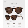 image:imageWearMe Pro Round Polarized Sunglasses for Women  Retro Classic UV400 Protection for Driving amp Everyday WearBrown Tortoise  Dark Brown Lens