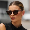 image:imageWearMe Pro Round Polarized Sunglasses for Women  Retro Classic UV400 Protection for Driving amp Everyday WearBrown Tortoise  Dark Brown Lens