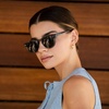 image:imageWearMe Pro Round Polarized Sunglasses for Women  Retro Classic UV400 Protection for Driving amp Everyday WearCrystal Blue Frame  Smoke Lens