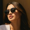image:imageWearMe Pro Round Polarized Sunglasses for Women  Retro Classic UV400 Protection for Driving amp Everyday WearCrystal Green Frame  Black Lens
