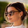 image:imageWearMe Pro Round Polarized Sunglasses for Women  Retro Classic UV400 Protection for Driving amp Everyday WearLight Crystal Brown  Brown Lens