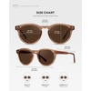 image:imageWearMe Pro Round Polarized Sunglasses for Women  Retro Classic UV400 Protection for Driving amp Everyday WearLight Crystal Brown  Brown Lens