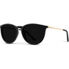 image:imageWearMe Pro Round Polarized Sunglasses for Women  UV400 Protection Lightweight Frame Vintage Retro StyleGold FrameBlack Lens