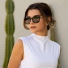 image:imageWearMe Pro Round Polarized Sunglasses for Women  UV400 Protection Lightweight Frame Vintage Retro StyleGold FrameBlack Lens