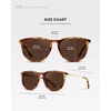 image:imageWearMe Pro Round Polarized Sunglasses for Women  UV400 Protection Lightweight Frame Vintage Retro StyleMaple Tortoise  Brown Lens