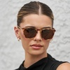 image:imageWearMe Pro Round Polarized Sunglasses for Women  UV400 Protection Lightweight Frame Vintage Retro StyleMaple Tortoise  Brown Lens