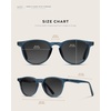 image:imageWearMe Pro WMP Eyewear  Classic Round Polarized Sunglasses for Men  Retro Design with UV ProtectionCrystal Cobalt  Black Gradient Lens
