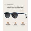 image:imageWearMe Pro WMP Eyewear  Classic Round Polarized Sunglasses for Men  Retro Design with UV ProtectionCrystal Cobalt  Black Gradient Lens