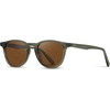 image:imageWearMe Pro WMP Eyewear  Classic Round Polarized Sunglasses for Men  Retro Design with UV ProtectionCrystal Sage  Brown Lens