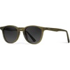 image:imageWearMe Pro WMP Eyewear  Classic Round Polarized Sunglasses for Men  Retro Design with UV ProtectionMilky Saguaro Green  Black Gradient Lens