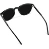 image:imageWearMe Pro WMP Eyewear  Mens Classic Round Polarized Sunglasses Premium Slim Acetate Frame with Dashed Rivet DetailsBlack  Triple Black Lens