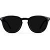image:imageWearMe Pro WMP Eyewear  Mens Classic Round Polarized Sunglasses Premium Slim Acetate Frame with Dashed Rivet DetailsBlack  Triple Black Lens
