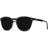 image:imageWearMe Pro WMP Eyewear  Mens Classic Round Polarized Sunglasses Premium Slim Acetate Frame with Dashed Rivet DetailsBlack  Triple Black Lens