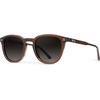 image:imageWearMe Pro WMP Eyewear  Mens Classic Round Polarized Sunglasses Premium Slim Acetate Frame with Dashed Rivet DetailsBurnt Cedar Brown  Oak Brown Gradient Lens