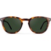 image:imageWearMe Pro WMP Eyewear  Mens Classic Round Polarized Sunglasses Premium Slim Acetate Frame with Dashed Rivet DetailsHavana Tortoise  Smoke Green Lens