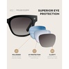 image:imageWearMe Pro WMP Eyewear  Mens Classic Square Sunglasses Lightweight Acetate Frame with Polarized Lenses 100 UV ProtectionBlack  Grey Gradient Lens